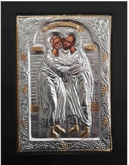 Saints Peter and Paul Icon Gold-Plated Wooden 19x24cm