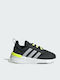 Racer TR21 I Wasserdicht Kinder Sportschuhe Laufen mit Schnürsenkeln Core Black / Halo Silver / Solar Yellow