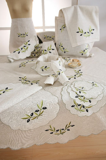 Silk Fashion Сувенир Текстил Бежов 10x10см 12бр