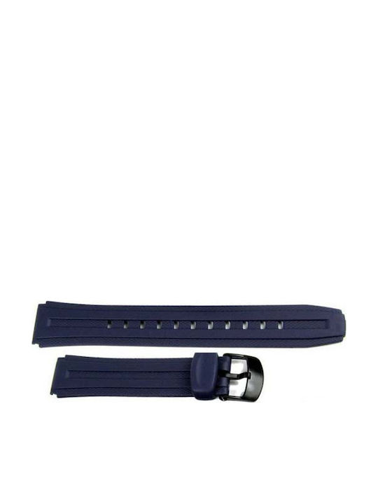 Casio Καουτσούκ Λουράκι Μπλε 18mm