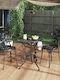 Dining Set for Small Outdoor Spaces 3 Pieces Black