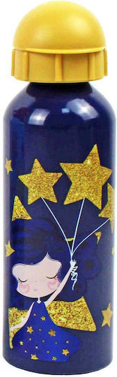 Must Team 584535 Kids Water Bottle Butterfly Aluminium with Straw My Shiny Star 500ml