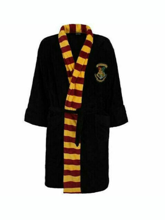 Γυναικεία Ρόμπα Harry Potter Hogwarts Fleece Ladies Bathrobe Black BR91504HP-One Size