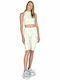 Women's Bike Training Legging High Waisted White/Lime