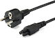 Equip Schuko - IEC C5 Kabel 3m Schwarz (112151)