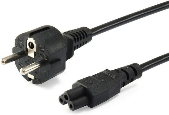 Equip Schuko - IEC C5 Kabel 3m Schwarz (112151)