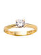 14K Gold Ring with cubic zirconia D497K1A1