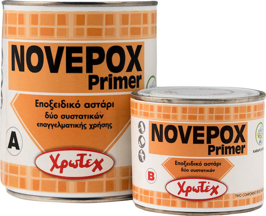 Χρωτέχ Novepox Primer 951 Αστάρι Κατάλληλο για Ξύλο / Πλαστικό - PVC / Τοιχοποιία 1.25kg