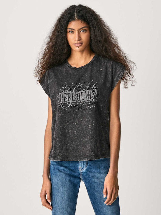 Pepe Jeans Women's Athletic T-shirt Black