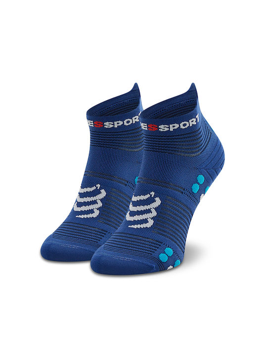 Compressport Pro Racing Socks V4.0 Low Running Κάλτσες Μπλε 1 Ζεύγος