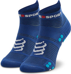 Compressport Pro Racing Socks V4.0 Low Running Socks Blue