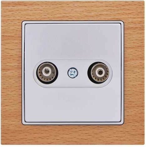 Mutlusan Elitra Plus 11676 TV Antenna Socket Aerial in Beige color
