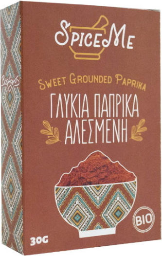 Βιο Αγρός Πάπρικα Βιολογικό Spice Me Γλυκιά Αλεσμένη 30gr