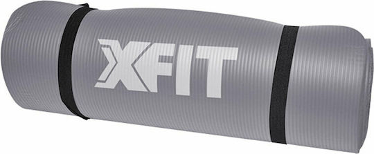 X-FIT 03-003-575 Exercise Mat Gray with Carry Strap (183x61x1.5cm)