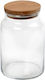 Espiel General Use Glass Transparent Vase with Lid 1400ml