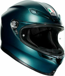 AGV K6 Full Face Helmet with Pinlock ECE 22.05 1220gr Petrolio Matt AGV000KRA221