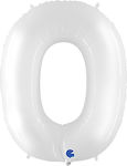 Balloon Foil Jumbo Number White 102cm