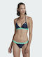 Adidas Sport Bikini Set Triangle Top & Slip Bottom Beach with Adjustable Straps Shadow Navy