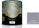 Pellachrom Deco Chalk Paint Colour Chalk 5-15-4 Γκρι Σταχτί 750ml