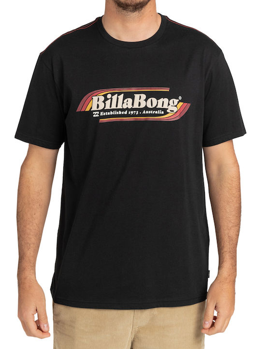 Billabong Seventy Roads Ανδρικό T-shirt Μαύρο με Στάμπα