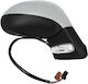 Electric Heated Car Right Side Mirror with Signal Peugeot 207 06-14 CC/Cabrio