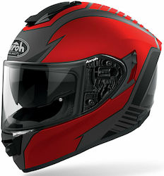 Airoh ST 501 Type Full Face Helmet with Sun Visor 1400gr Red Matt KR8968