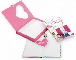 Ediglam Notebook with Lock Pink