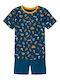 Name It Kinder Schlafanzug Sommerlich Baumwoll Marineblau