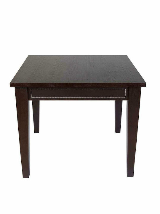 Tisch Speisesaal aus Massivholz Black 75x75x65cm