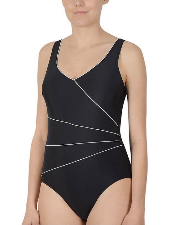 One Piece Swimsuit for Large Bust Black