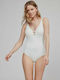 Gisela One-Piece Swimsuit with Padding White