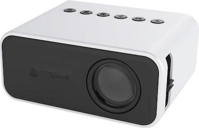 Wownect T500 Mini Projector Λάμπας LED με Ενσωματωμένα Ηχεία Λευκός