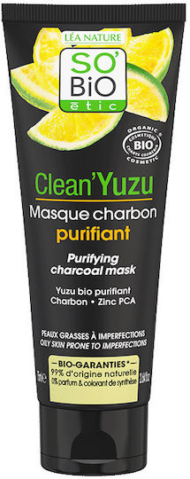 So'Bio Etic Clean’yuzu Gesichtsmaske für das Gesicht für Reinigung 75ml