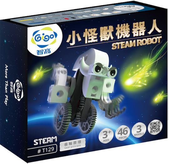Gigo Plastic Construction Toy Robot for Children 3+ years+ Years