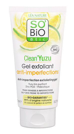 So'Bio Etic Clean’yuzu Gel De Exfoliere Pentru Față 150ml