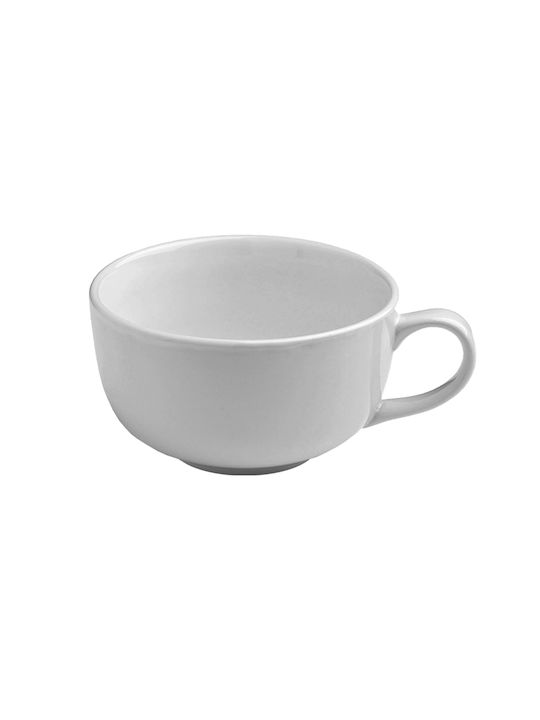 Glass cup for sugar sachets F17x10cm Porcelain white TG373010