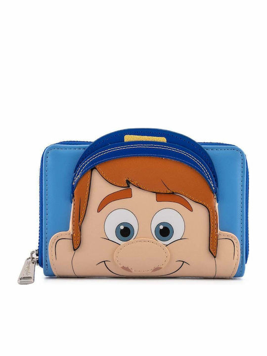 Loungefly Disney Wreck It Ralph Fix It Felix Παιδικό Πορτοφόλι με Φερμουάρ Γαλάζιο