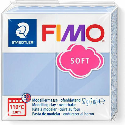Staedtler Fimo Soft Γαλάζιος Πολυμερικός Πηλός 57gr