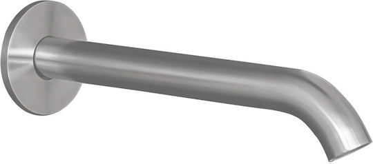 La Torre Elle Built-in Faucet Spout for Bathtub Inox Inox Brushed