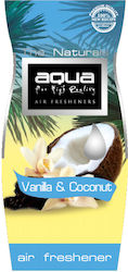 Aqua Cartelă Aromatică Agățătoare Mașină The Naturals Vanilie și nucă de cocos 1buc