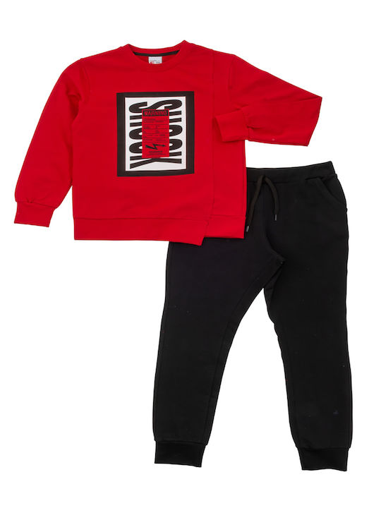 Funky Kinder Sweatpants Set - Jogginganzug Rot 2Stück