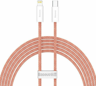 Baseus Dynamic Braided USB-C to Lightning Cable 20W Orange 2m (CALD000107)