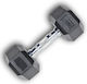 X-FIT Βαράκι Εξάγωνο Λαστιχένιο Rubber Hexagon Dumbbell 1 x 8kg