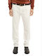 Scotch & Soda Men's Trousers Chino Elastic in Slim Fit White