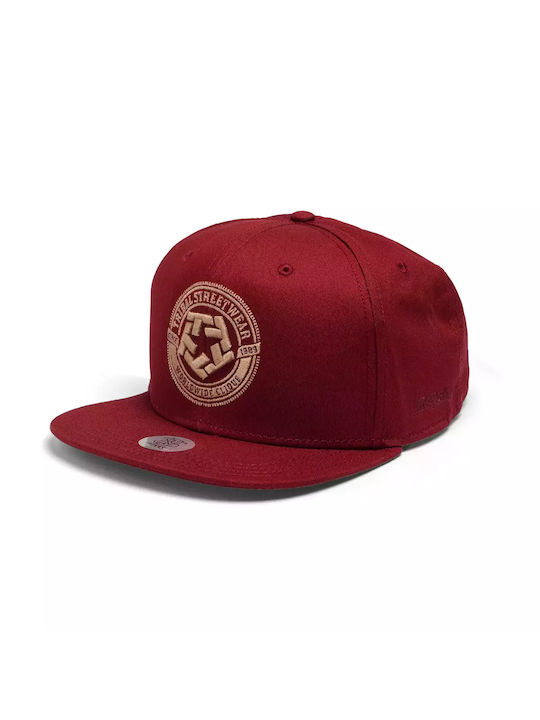 Tribal Worldwide Logo Snapback Maroon TR9506-073 maroon ONE SIZE brown