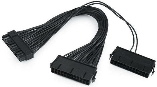 Cablexpert Internal Pc Power Extension 24-Pin ATX - 24-Pin ATX Cable 0.3m Μαύρο CC-PSU24-01