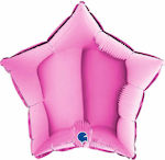 Balon Folie Steaua Alb 46buc Fuchsia