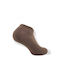 Tzelatis Women's Solid Color Socks Brown