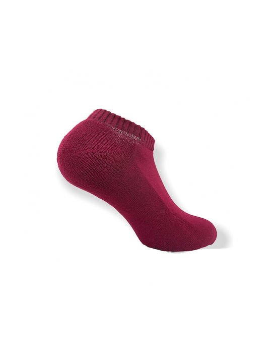 Tzelatis Women's Solid Color Socks Burgundy