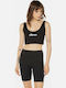 Throw Women's Sports Bra without Padding Black